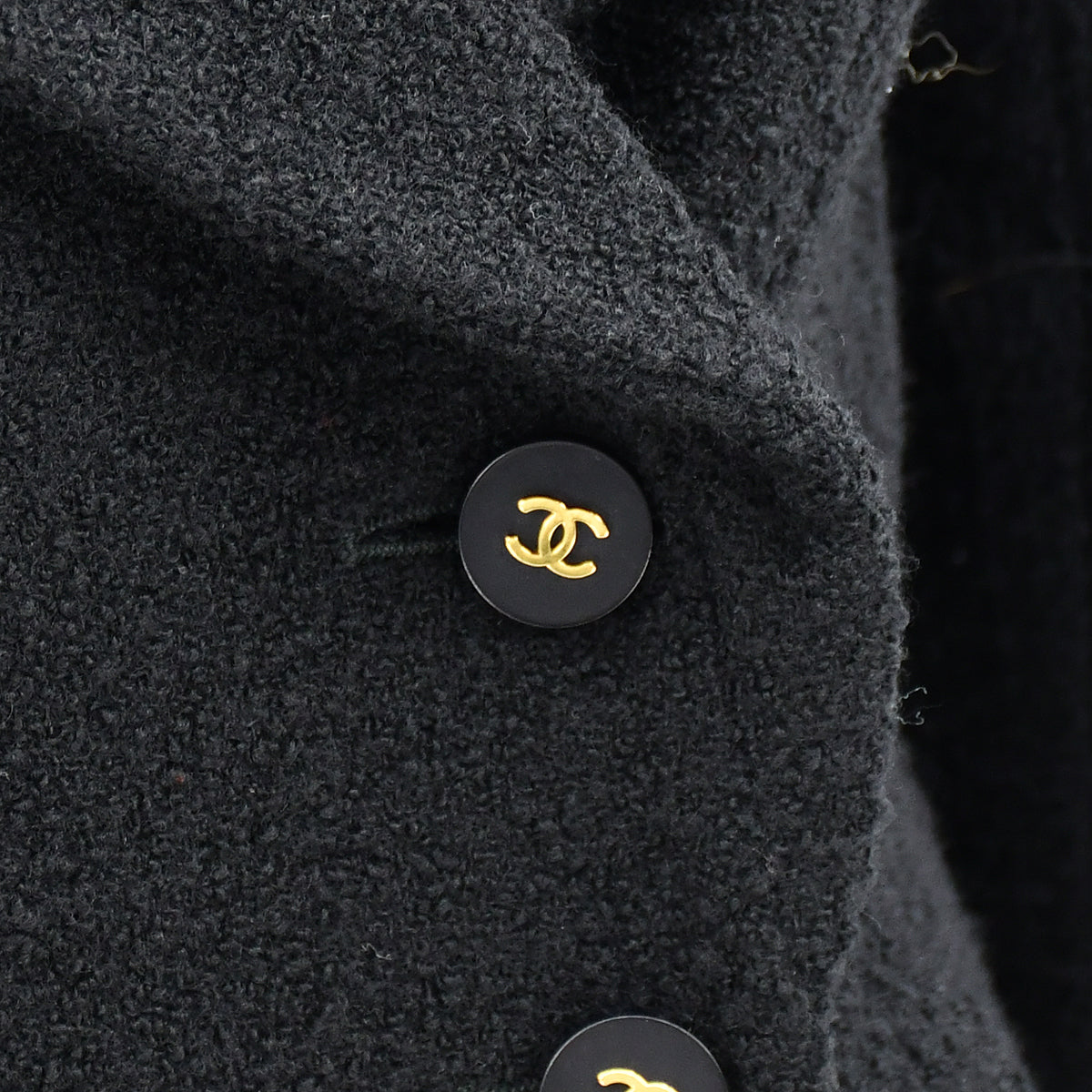 Chanel Fall 1994 off-center jacket skirt suit #38