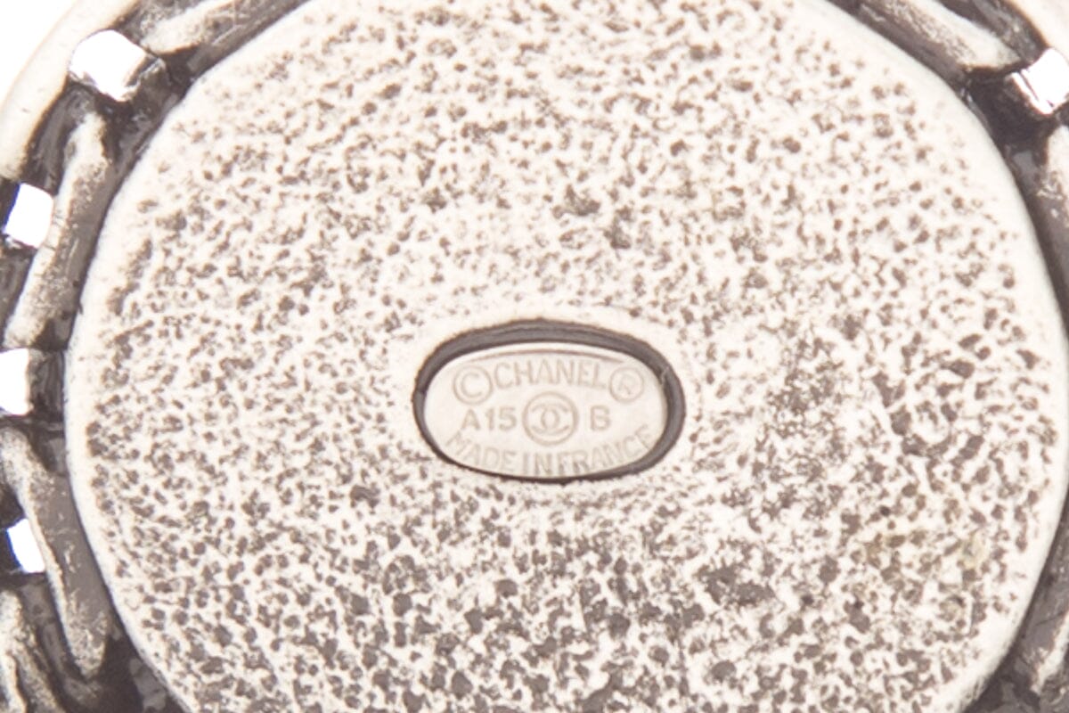 Chanel Fall 2012 Black & Silver Crystal Brooch