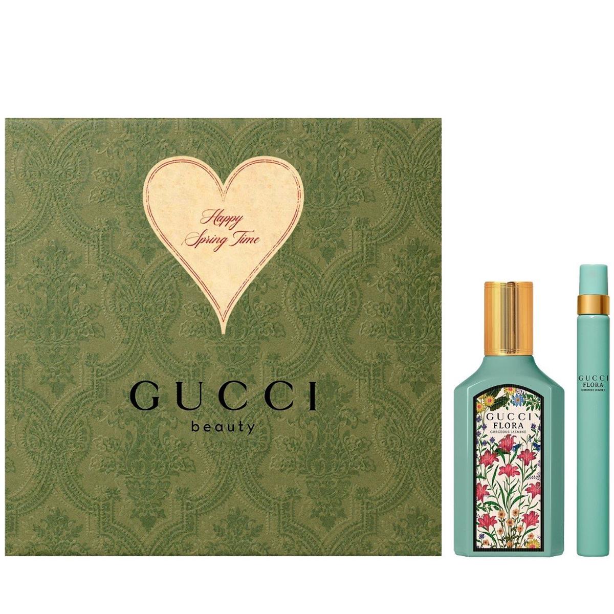 Gucci 2 Piece Gucci Flora Gorgeous Jasmine Fragrance Gift Set for Womens