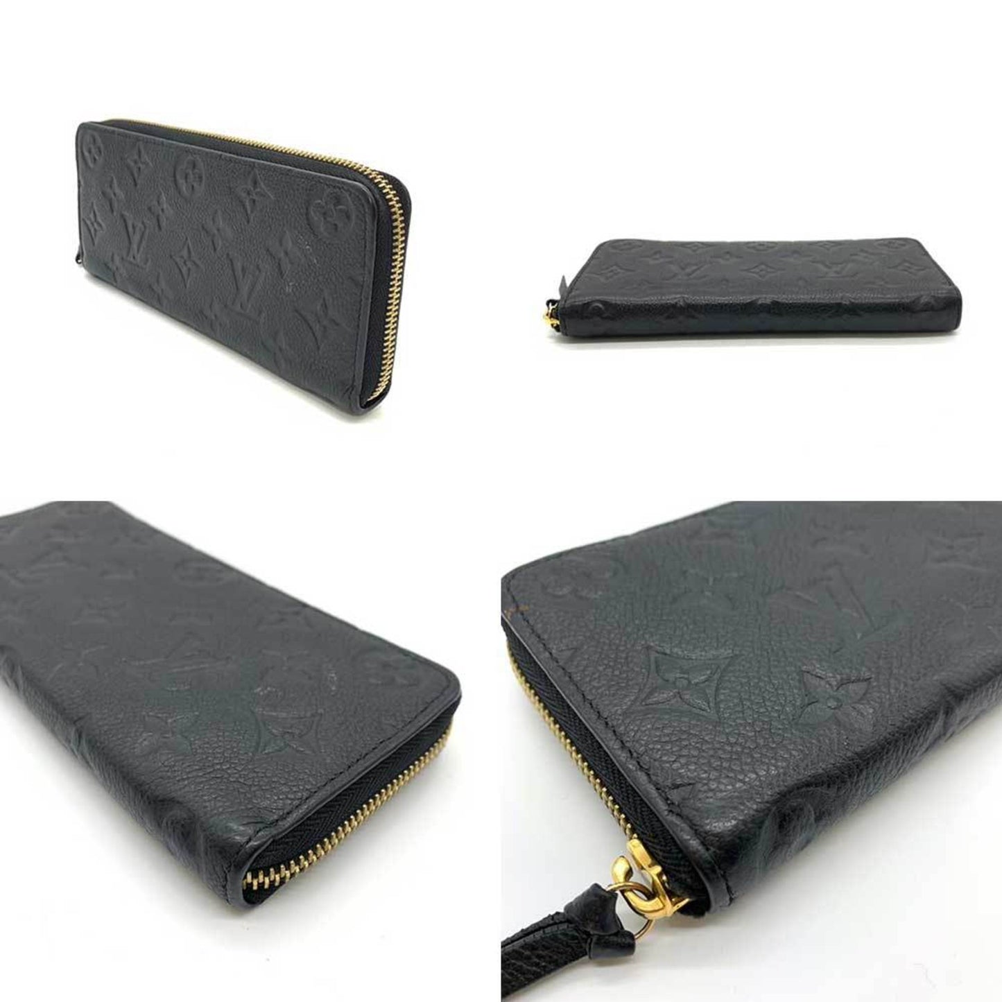 Louis Vuitton Monogram Empreinte Noir Monogram Empreinte Long Wallet (Bi-Fold)