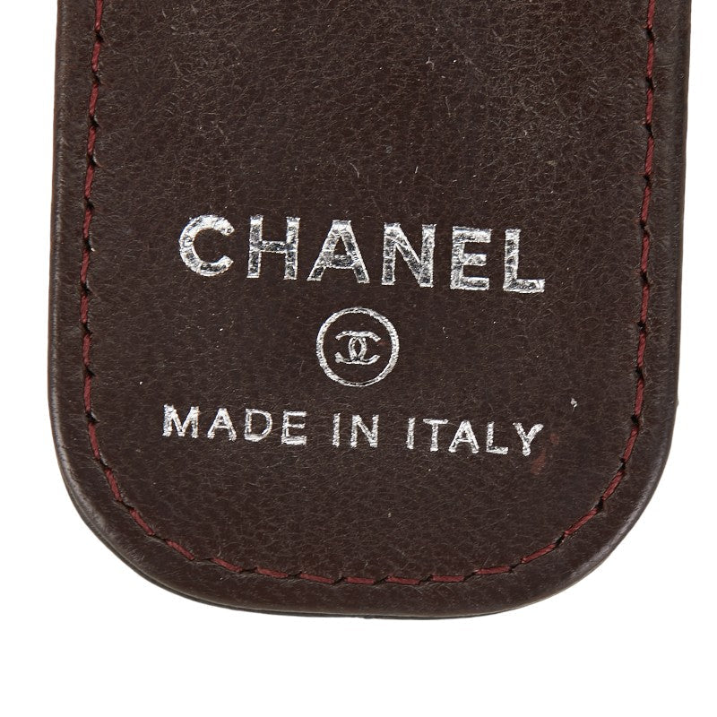 Chanel Coco Matrasse Money Clipper Black Leather Chanel