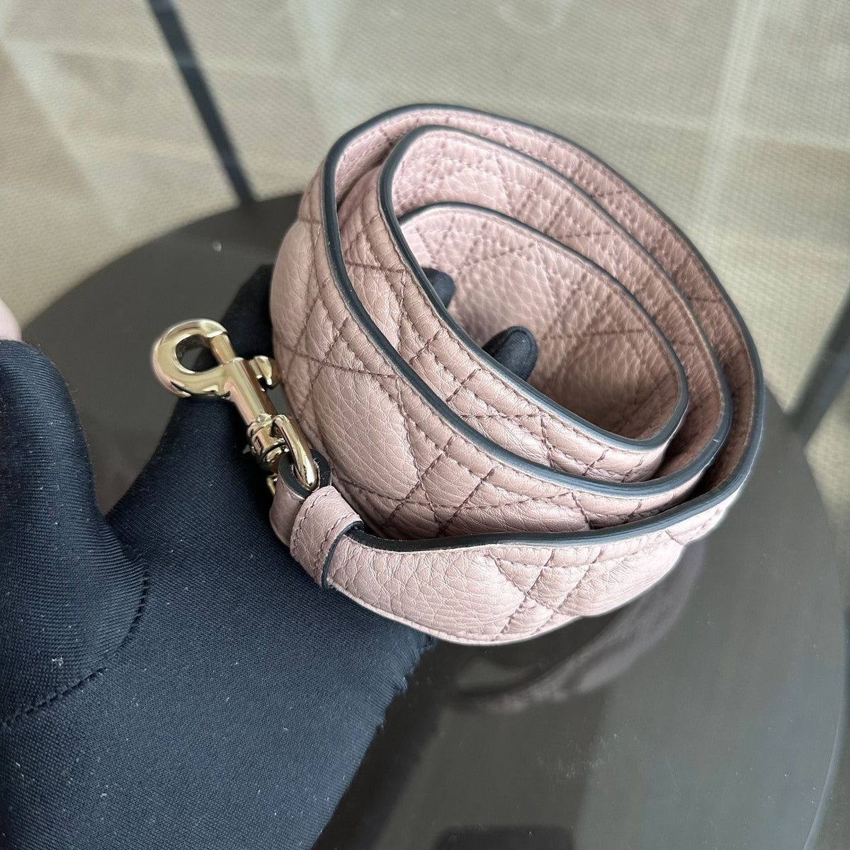 *Flap, Grained Calfskin* Lady Large Grained Calfskin Nude Pink Blush LGHW