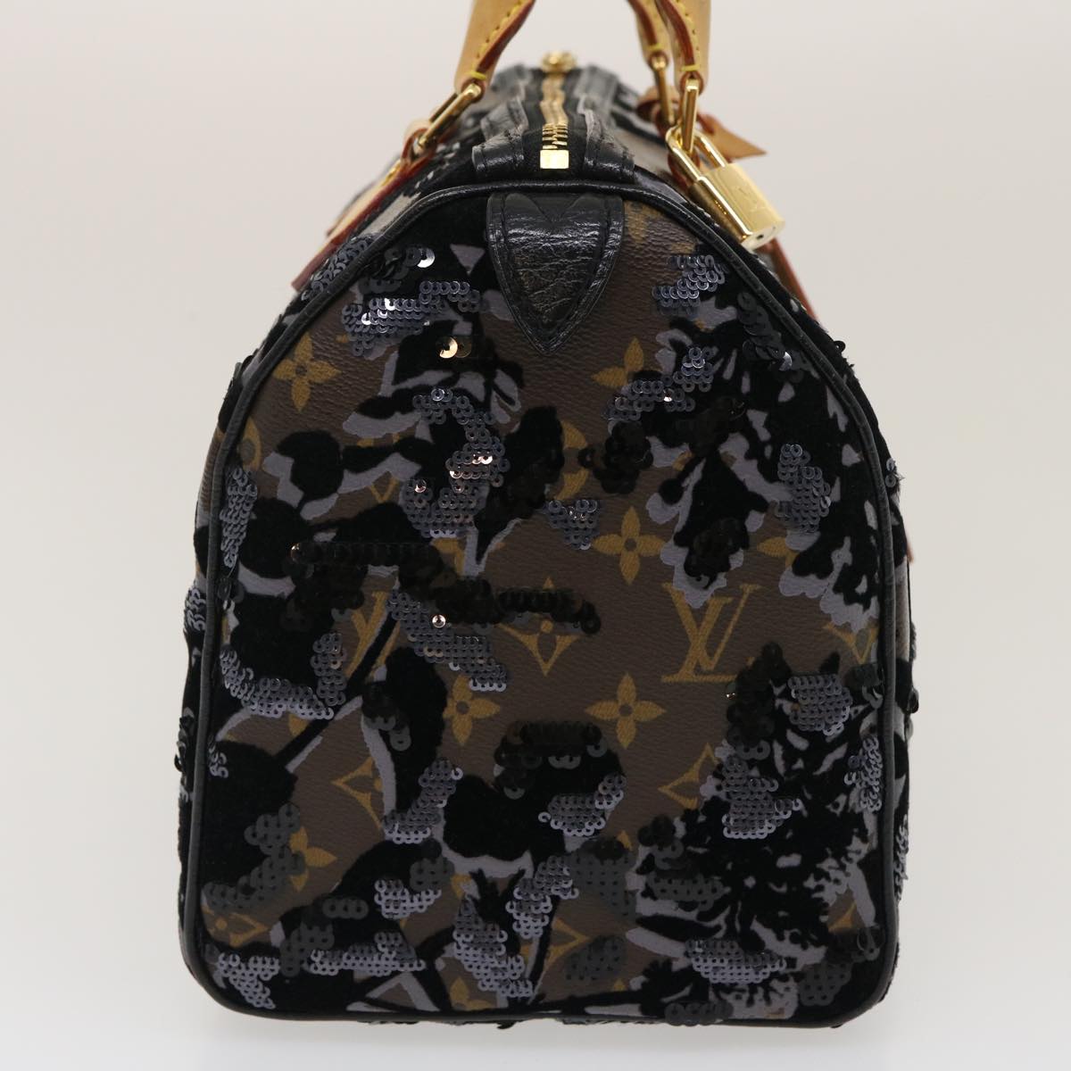 LOUIS VUITTON Monogram Fleur De Jais Speedy 30 Hand Bag M40436 LV fm1424A