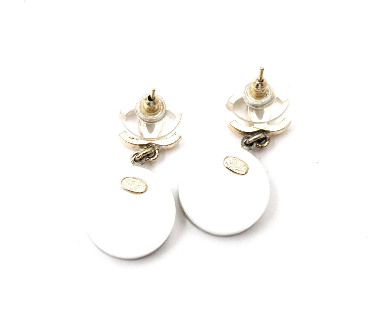 Top Quality Chanel Gold CC Sailing Dangle Piercing Earrings
