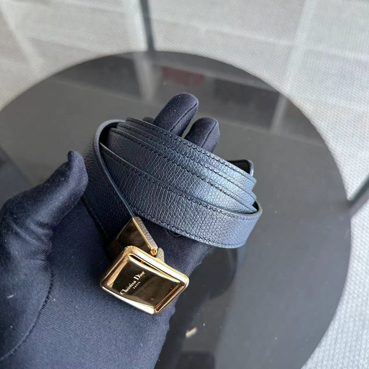 *Grained Calfskin, Full Set* Montaigne 30 Grained Calfskin Black GHW