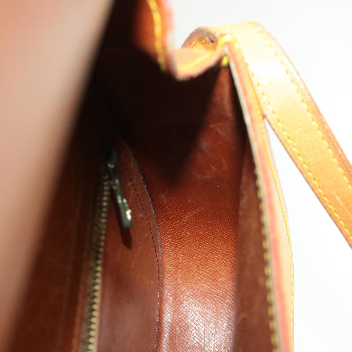 LOUIS VUITTON Nomad Saint Cloud MM Shoulder Bag Beige LV Auth am067g