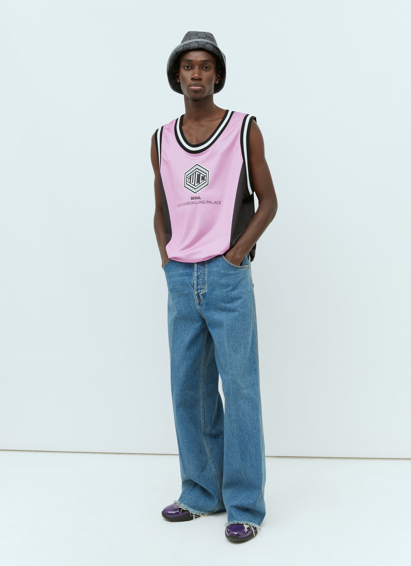 Gucci Men Technical Jersey Tank Top