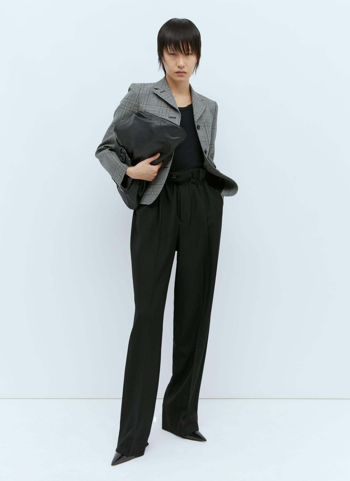 Gucci Women Prince Of Wales Wool Blazer