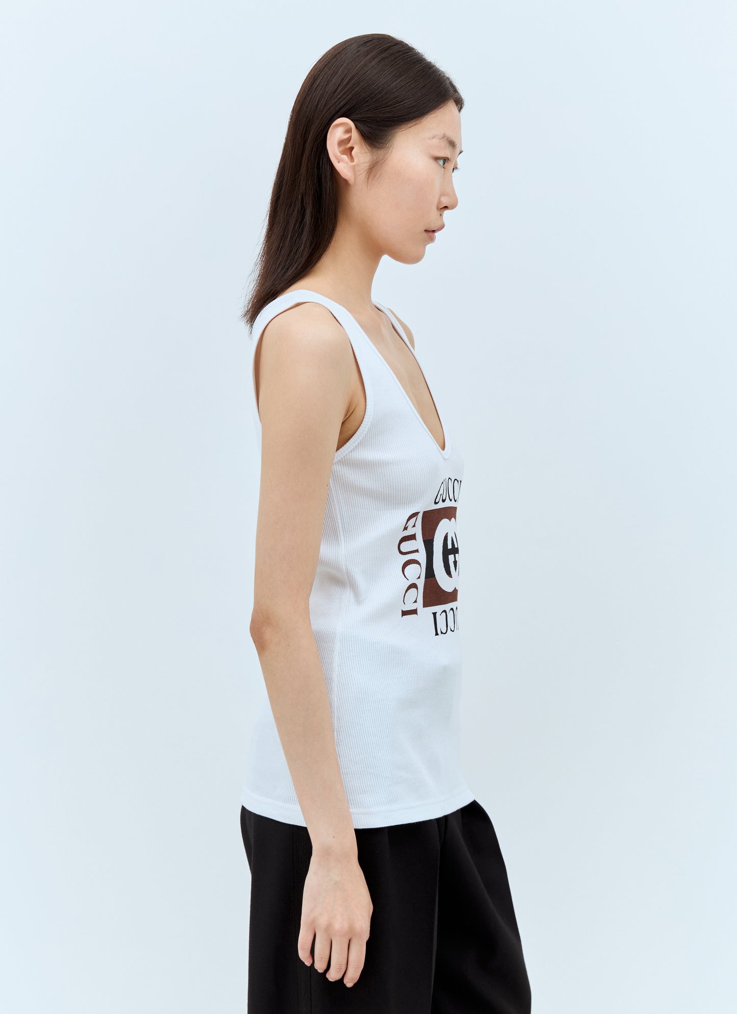 Gucci Women Logo Print Tank Top