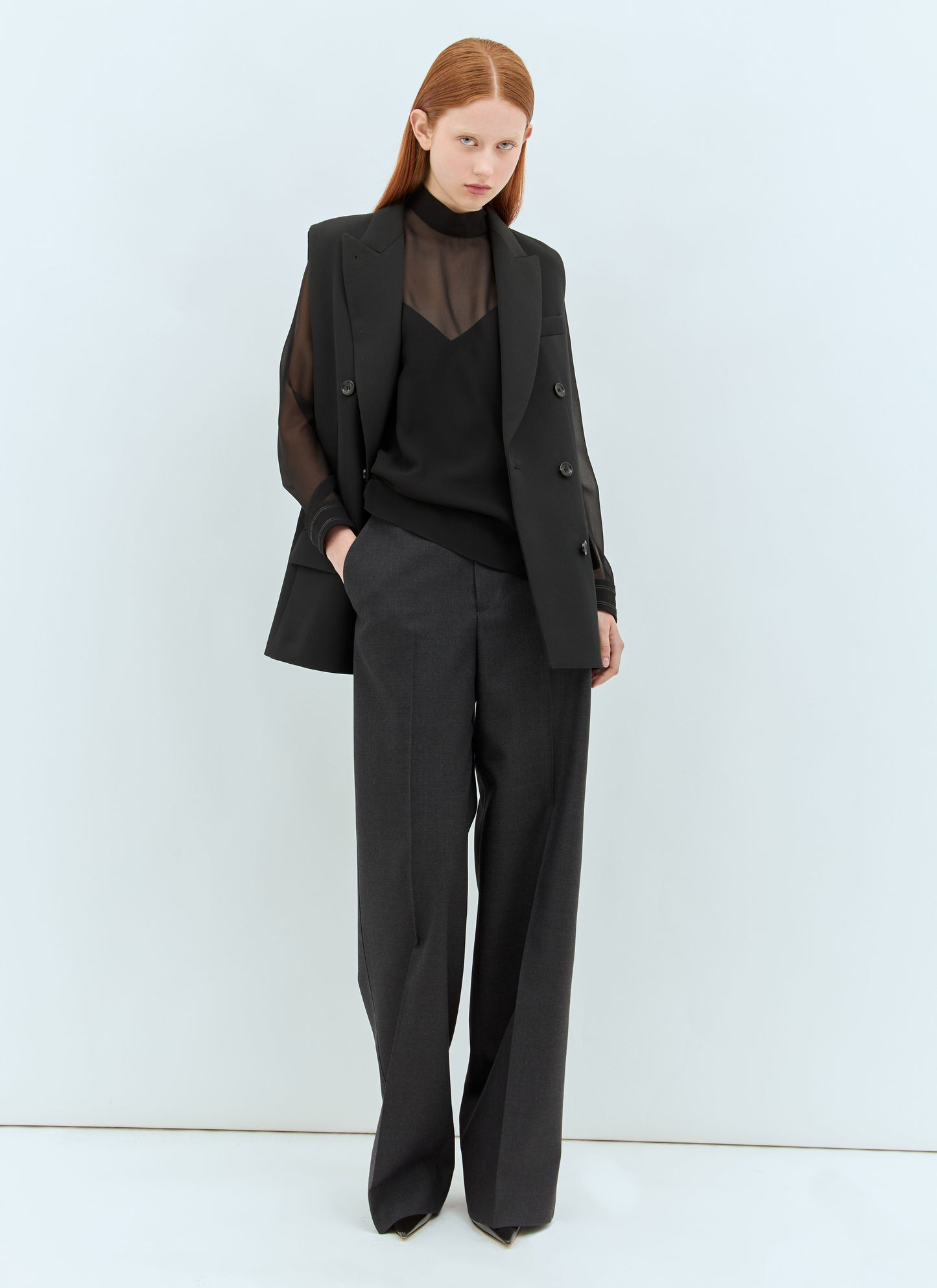 Gucci Women Silk Georgette Blouse