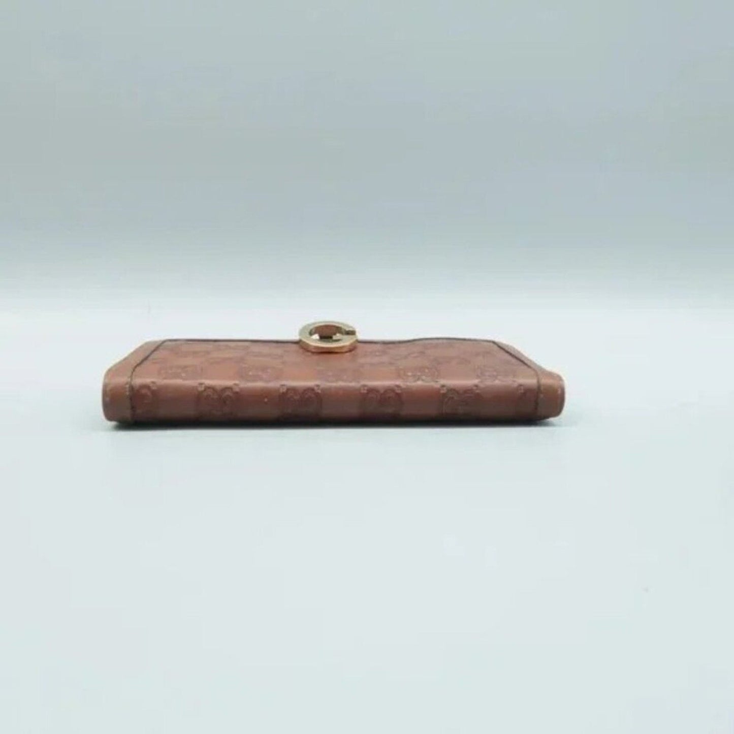 GUCCI Brown GG Leather Wallet