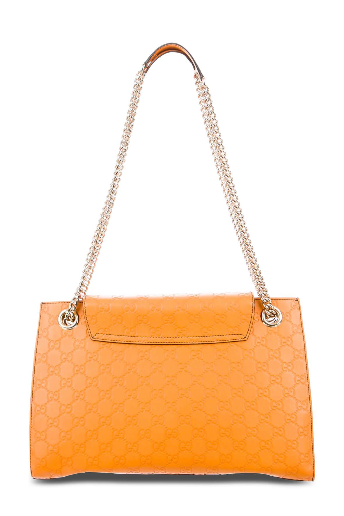 Guccissima Large Emily Chain Shoulder Bag Amber