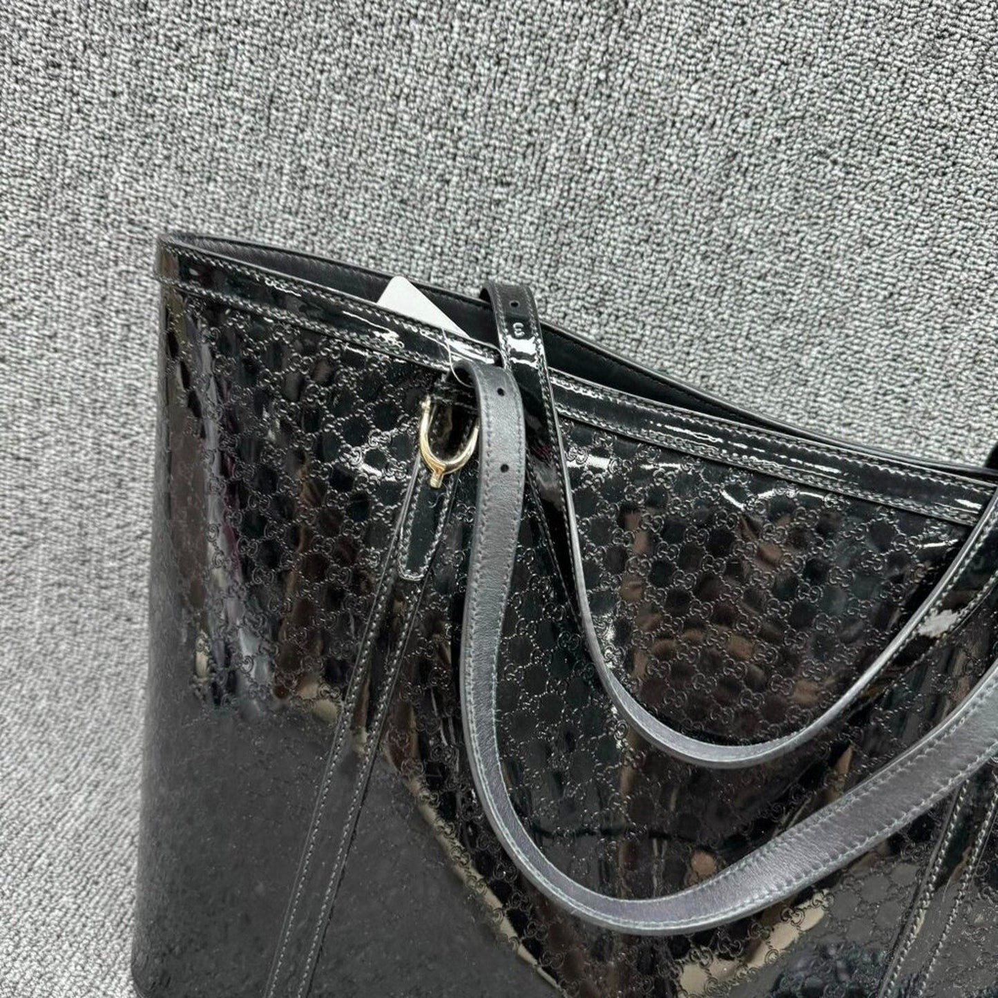 Gucci Patent Leather Tote Bag