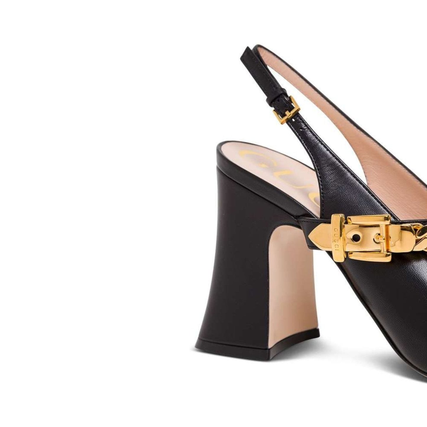 Gucci Sylvie chain-embellished sandal heels