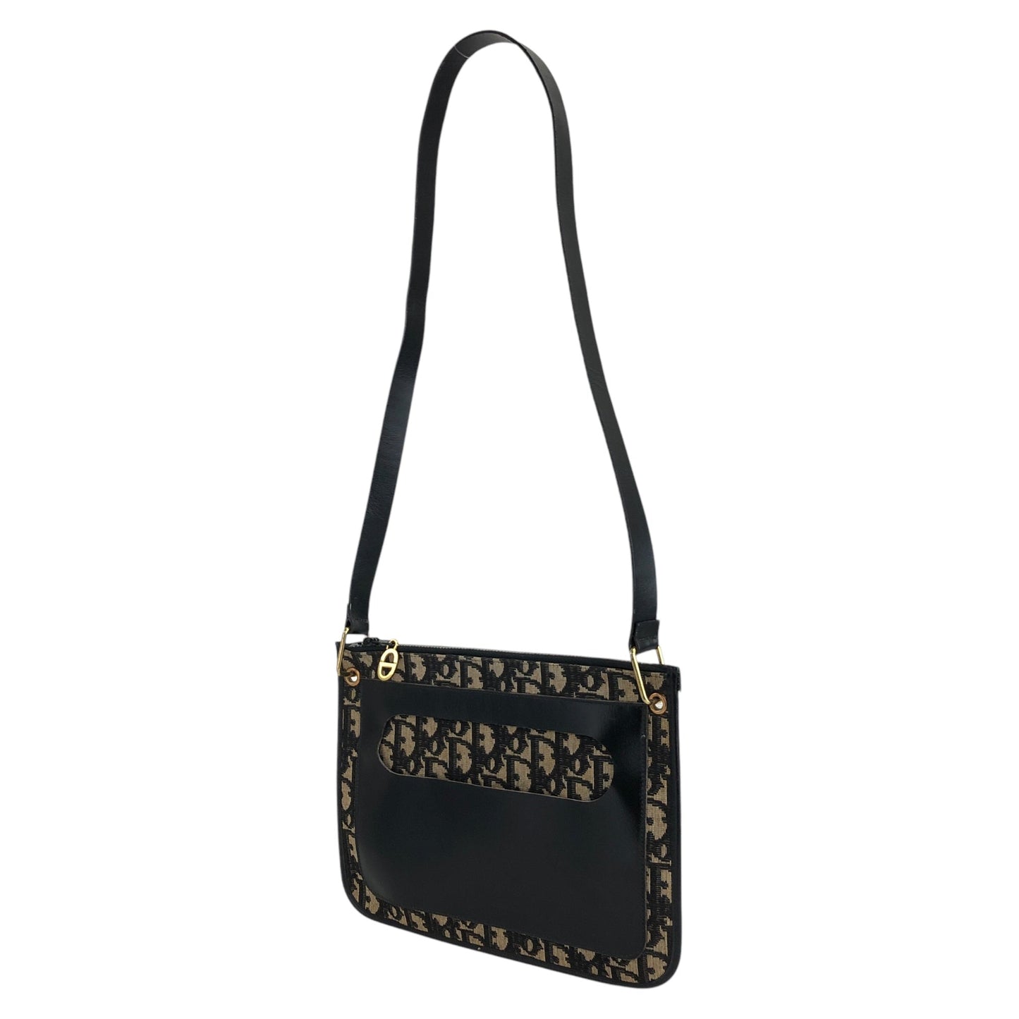 Christian Dior Trotter Shoulder bag Black Vintage z8apv6