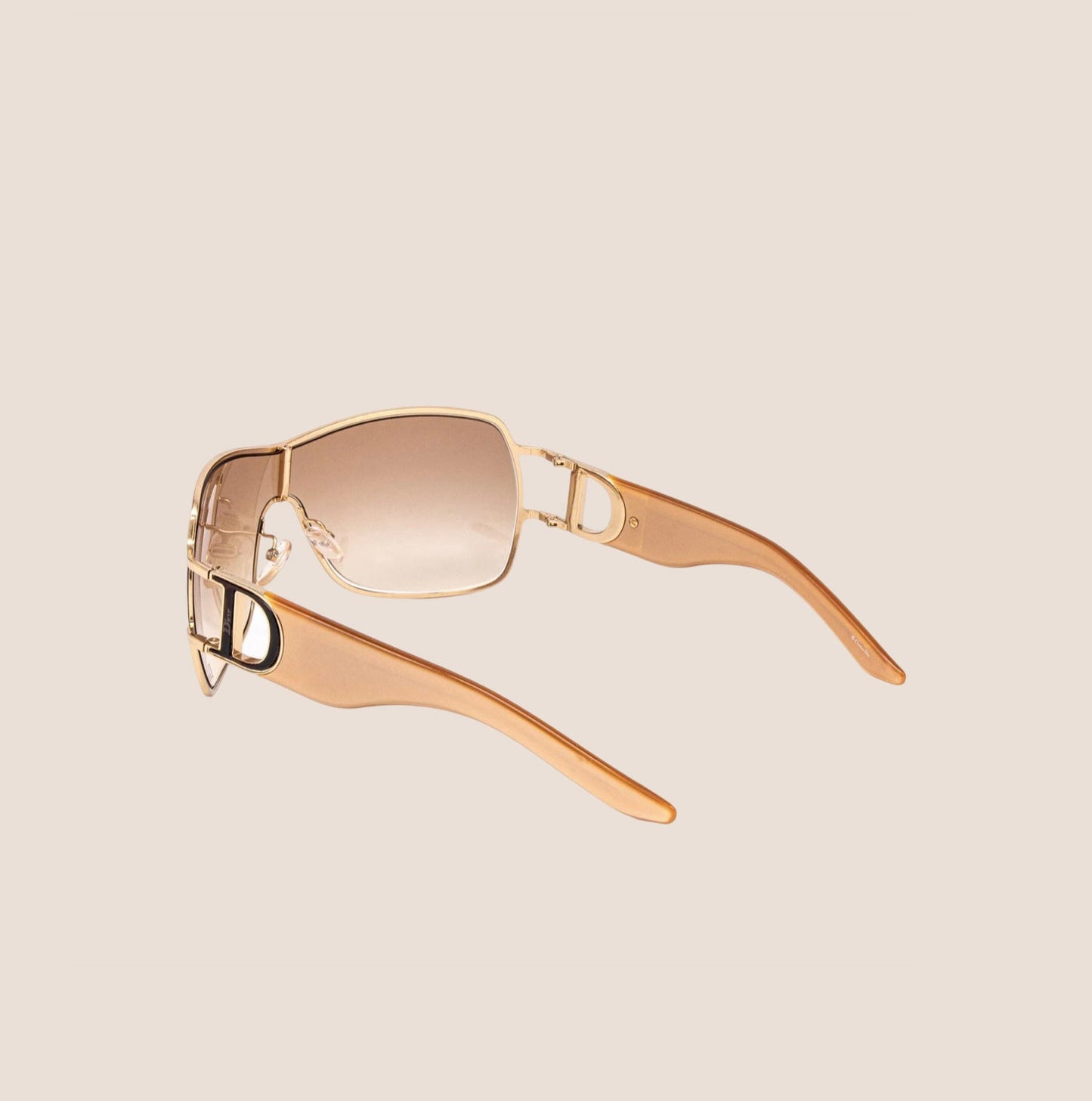 CHRISTIAN DIOR CLEAR BROWN PRECOLL 1 SUNGLASSES