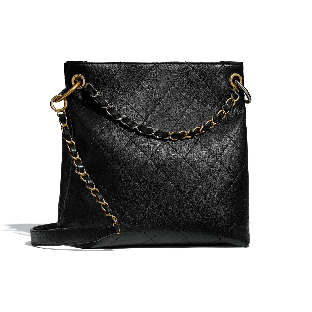 Chanel Hobo Handbag Black
