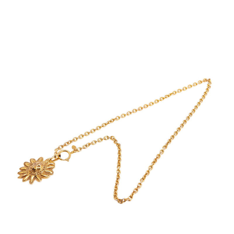 Chanel Coco Mark Lion Motif Long Necklace