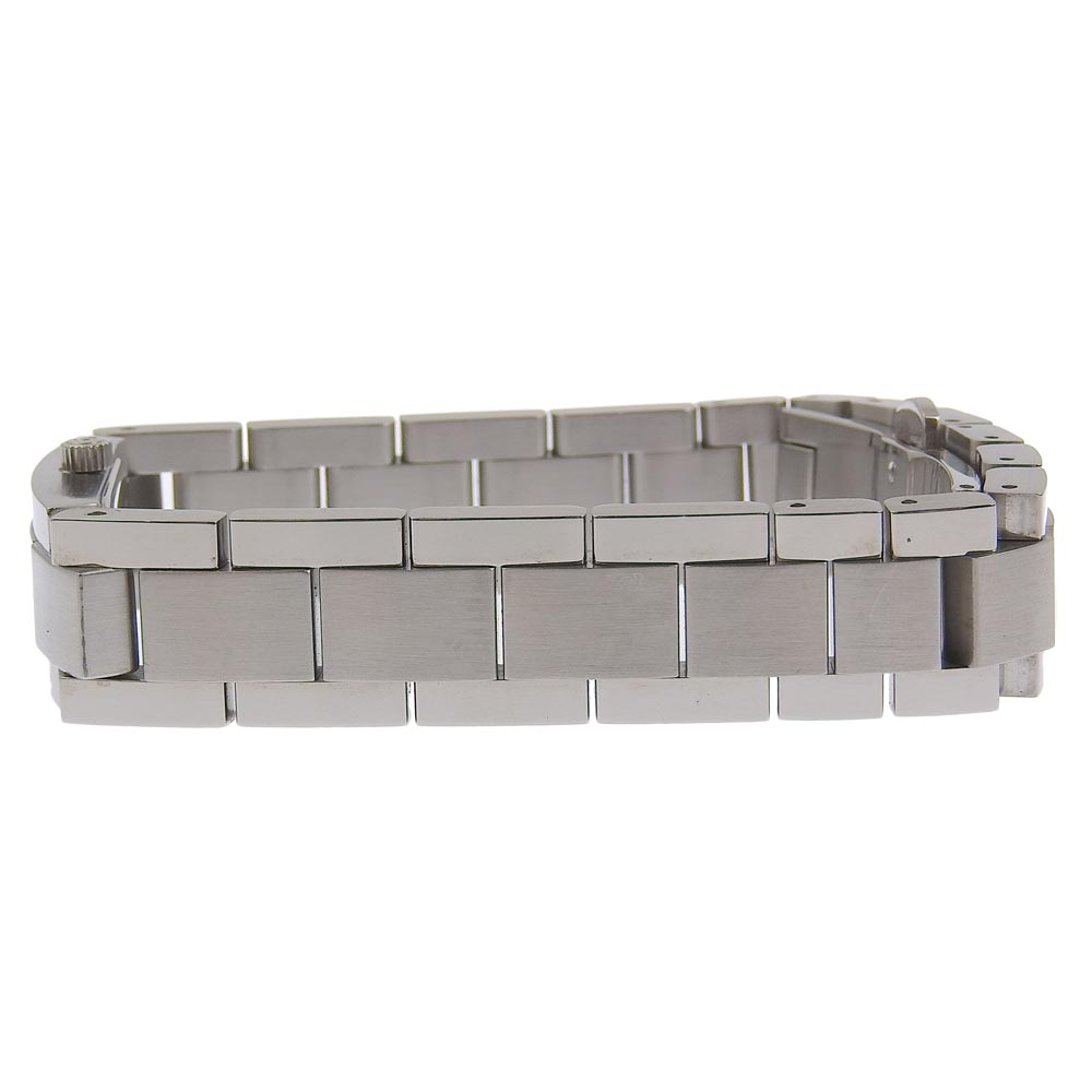 GUCCI Watches Quartz 3600M Stainless Steel Silver G logo black dial Women Used