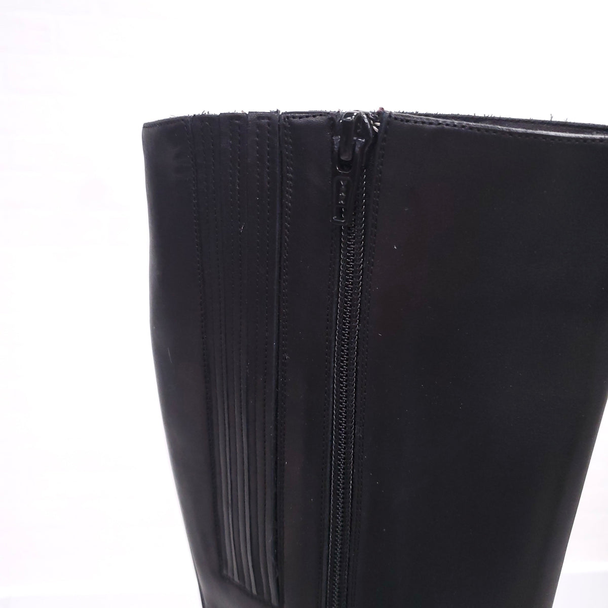 CHRISTIAN LOUBOUTIN BLACK LEATHER BOOTS - SIZE 34