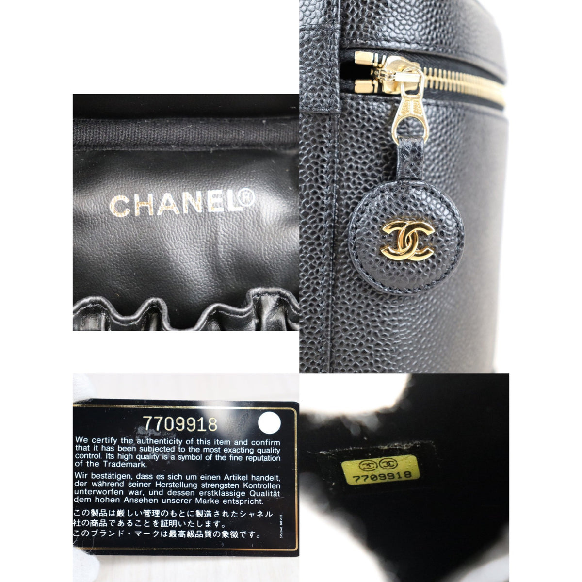 Rank SA | CHANEL Caviar Skin Vanity Handbag |072207