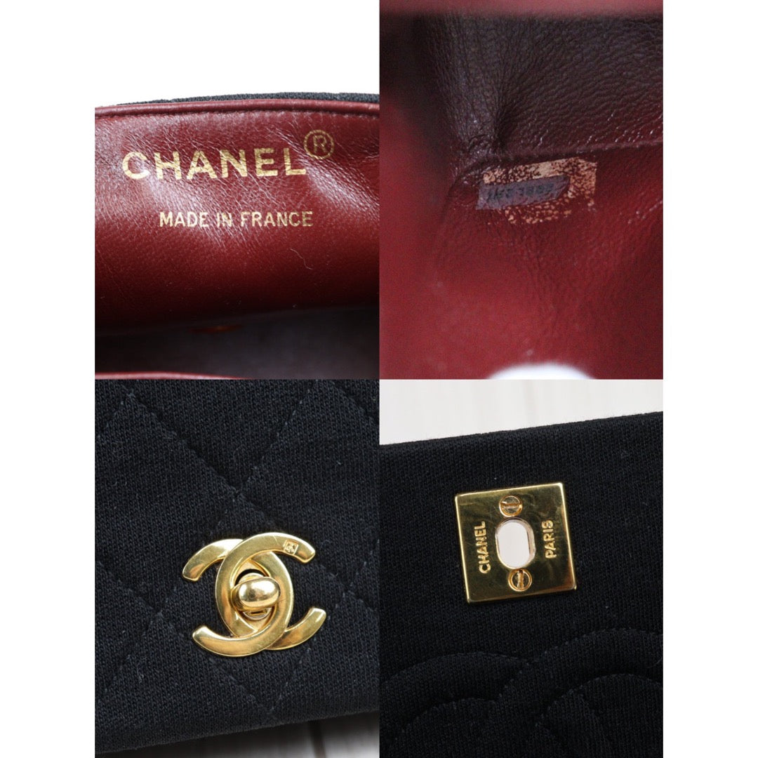 Rank A |CHANEL Lambskin CF19 Turn Lock Shoulder Bag |23033101