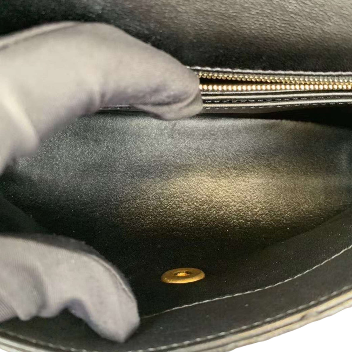 Python Coco Handle Small Flap Black GHW
