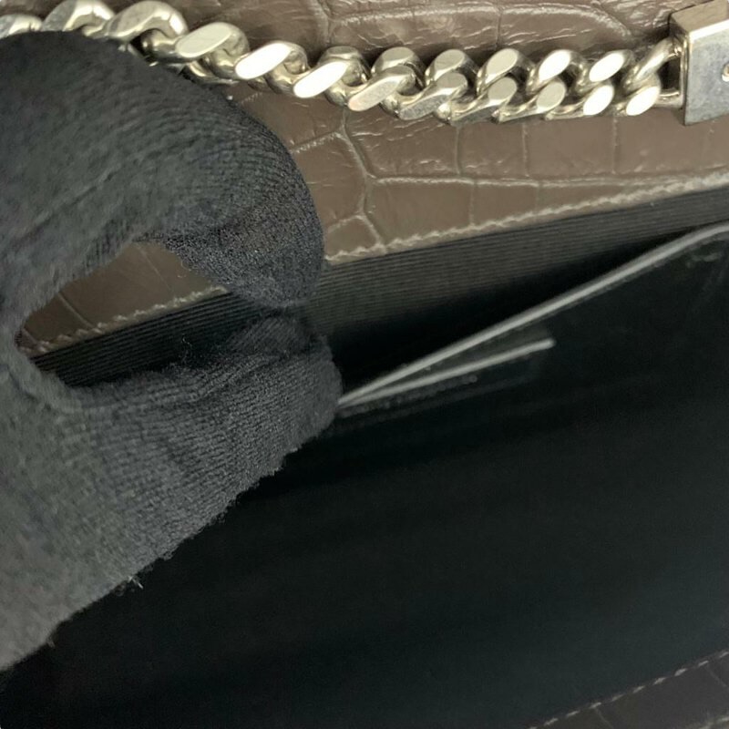 Monogram Kate Tassel Embossed Leather Brown RHW