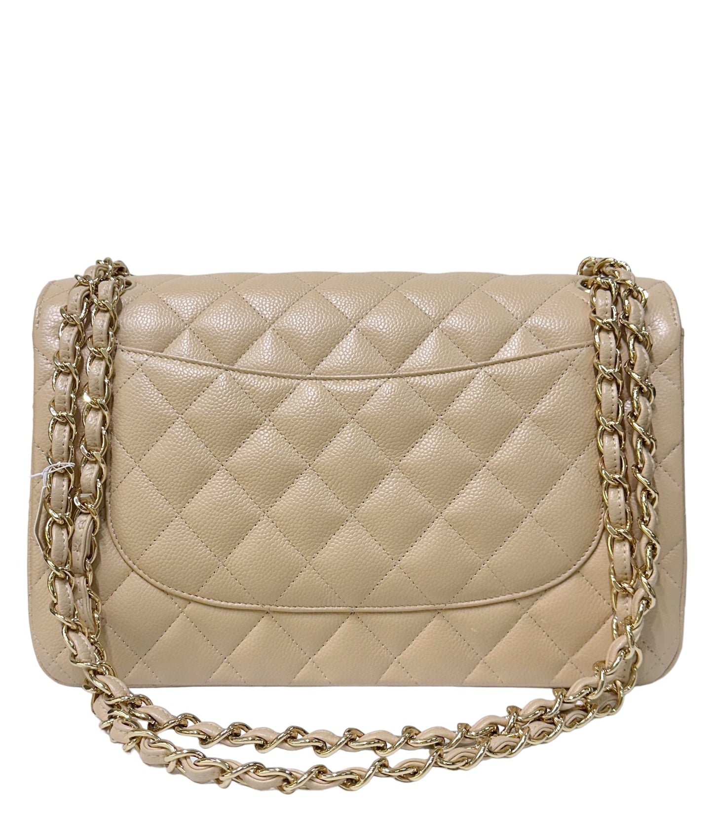 Chanel Jumbo Classic Flap Bag Beige Ghw