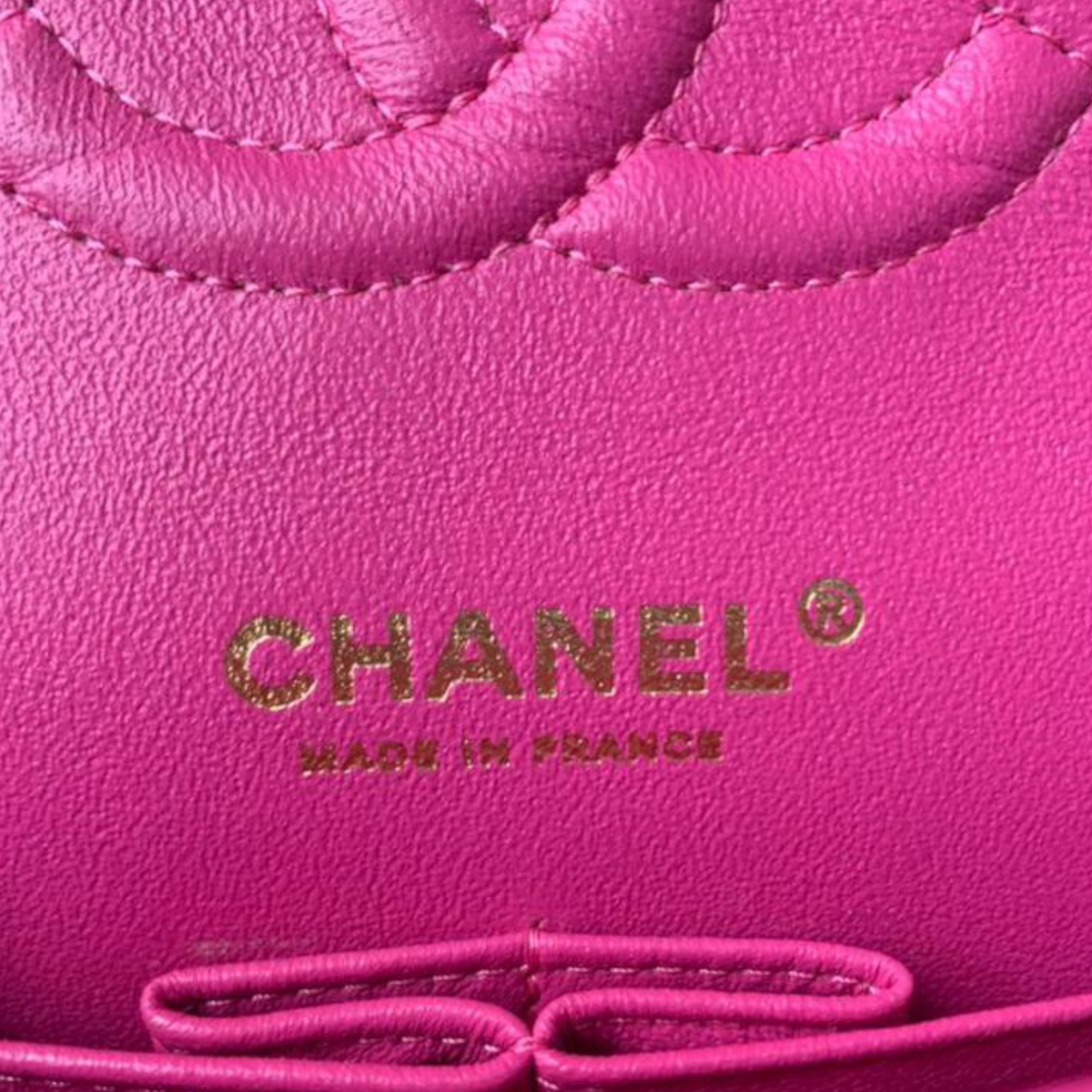 Classic Chevron Double Flap Medium Lambskin Pink GHW