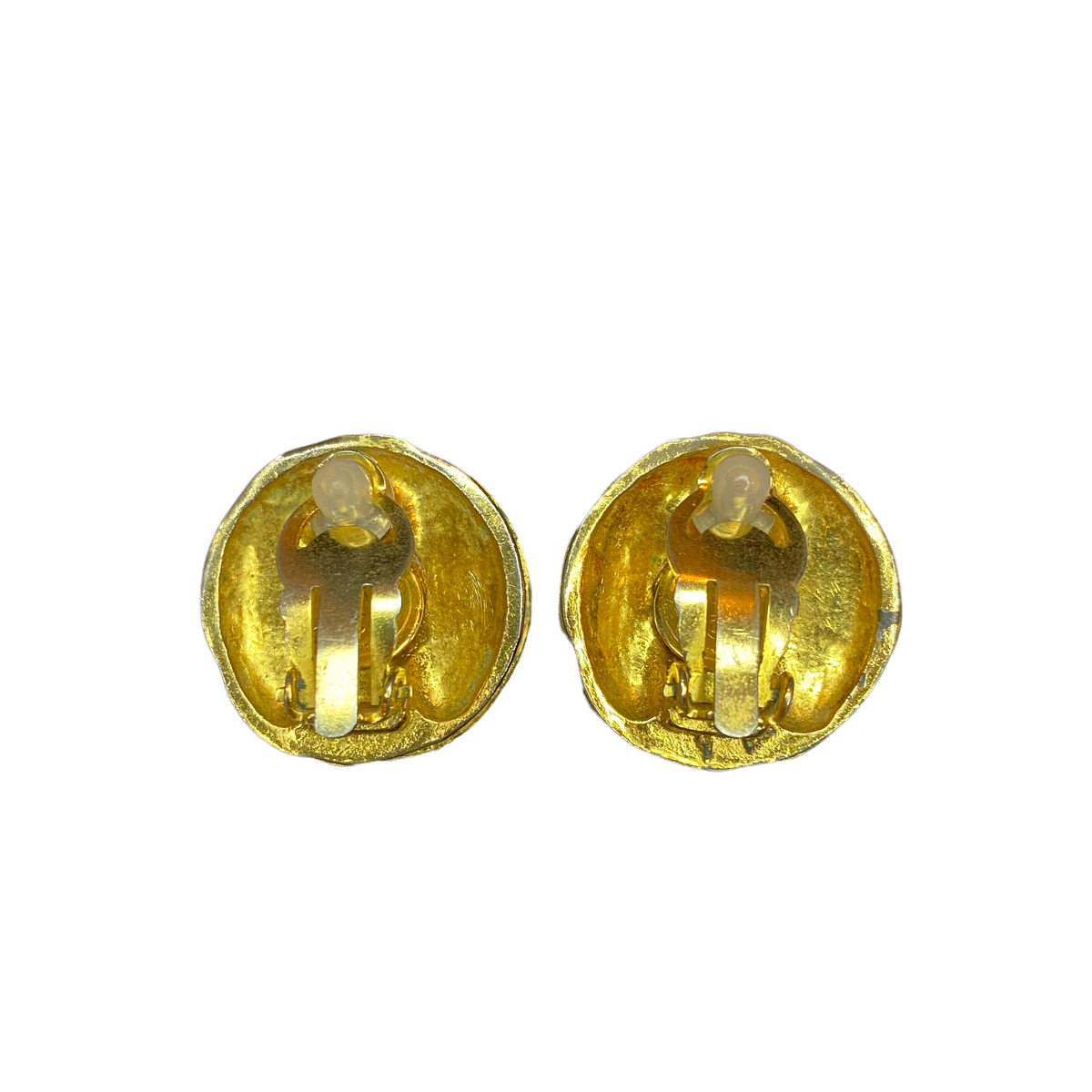 Chanel vintage clip earrings round - 1990s
