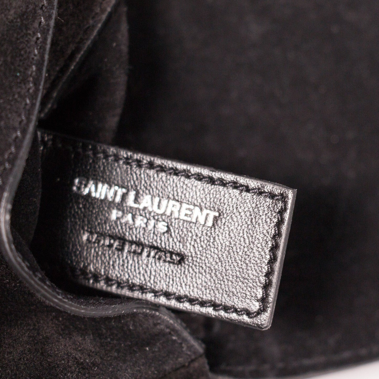 Saint Laurent Suede Fringe Pouch