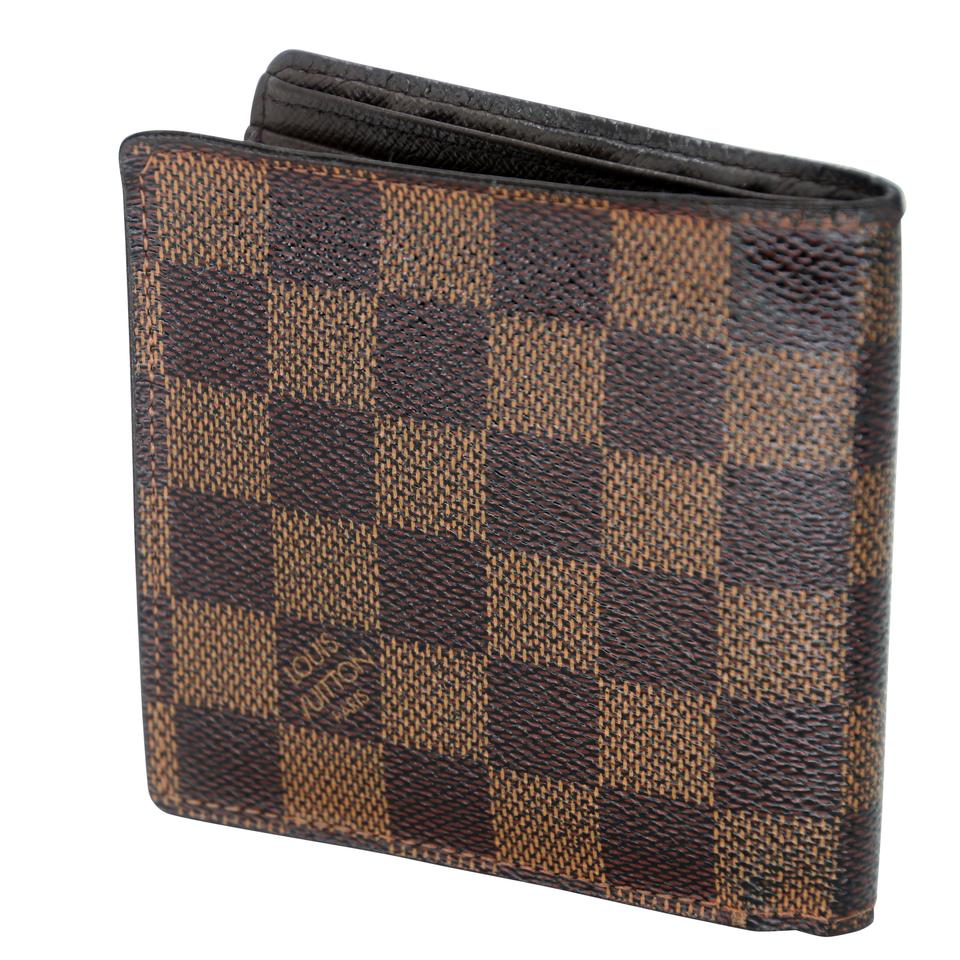 Louis Vuitton Bifold Damier Coated Canvas Marco Wallet LV-0814N-0001
