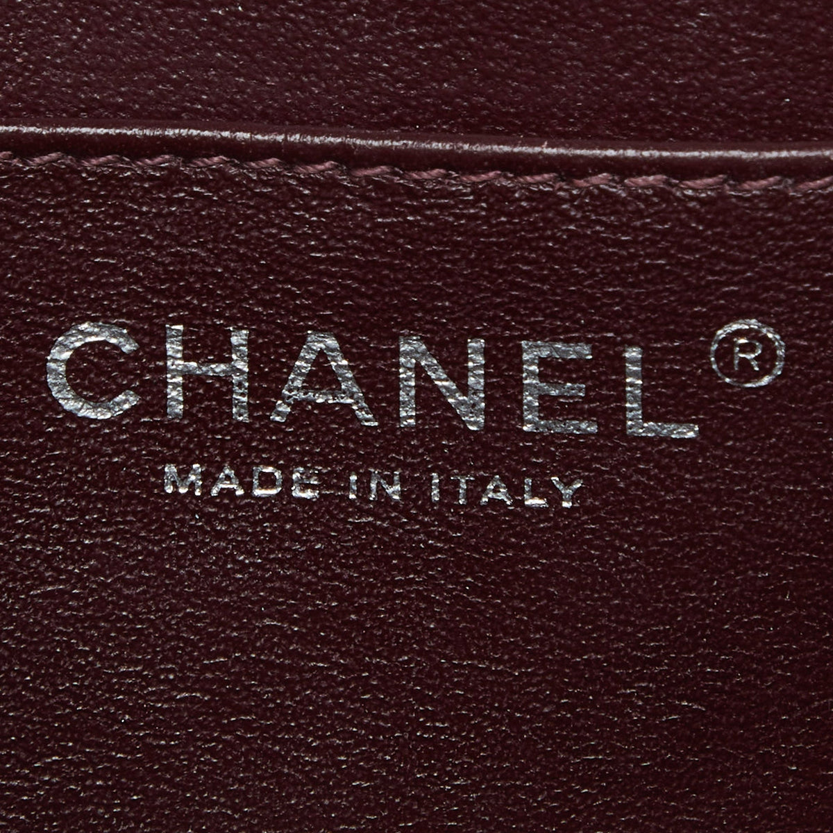 CHANEL Silver Leather Mini Propeller Flap Bag