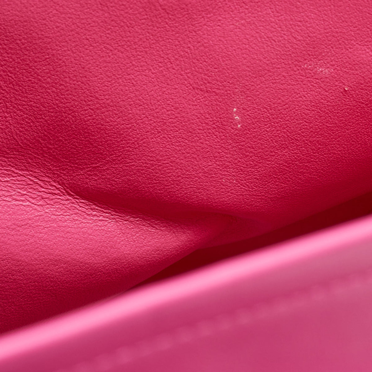 CHANEL Pink Quilted Patent Leather Maxi Classic Double Flap Bag