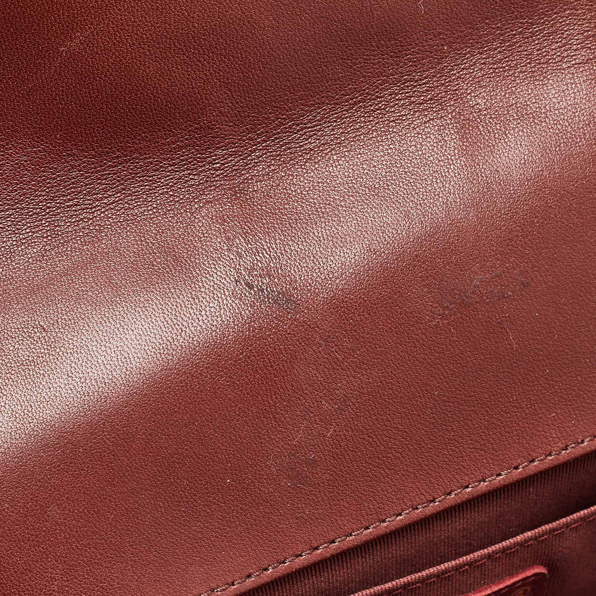 CHANEL Red Quilted Leather Medium Boy Flap Bag