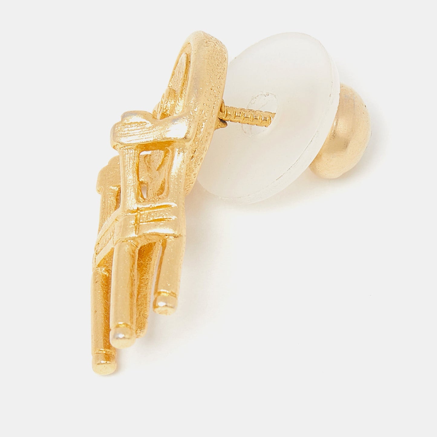 DIORChristian Vintage Gold Plated CD Chair Pin Brooch