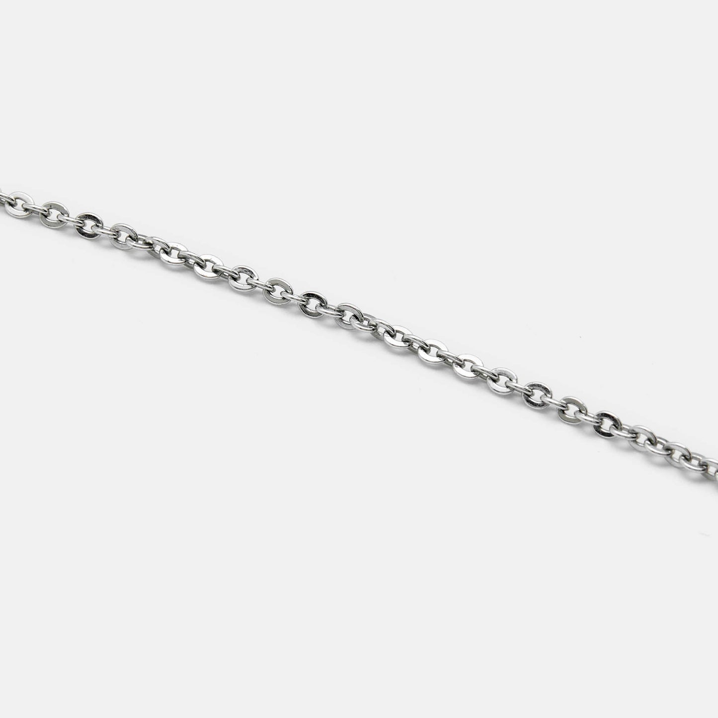 DIOR Oblique Crystal Silver Tone Necklace