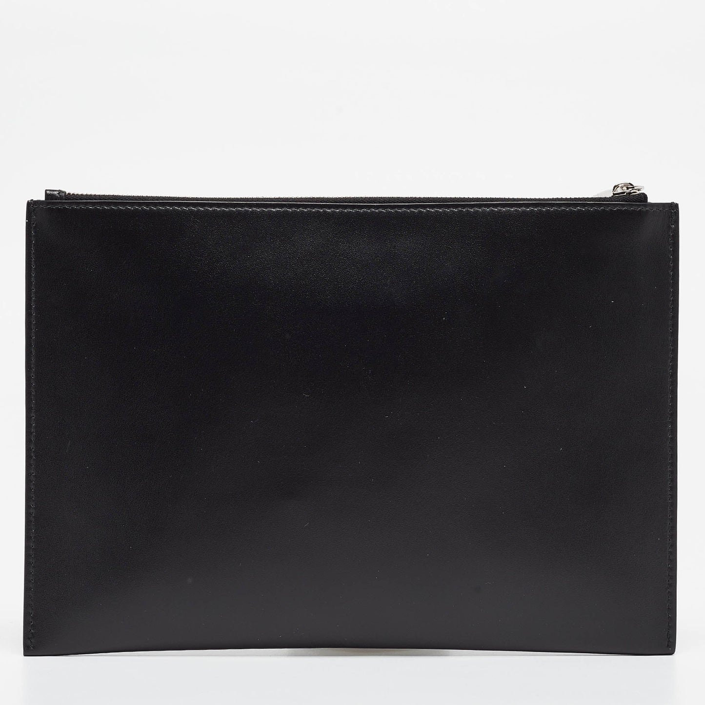 DIOR Black Leather Logo Slim Pouch