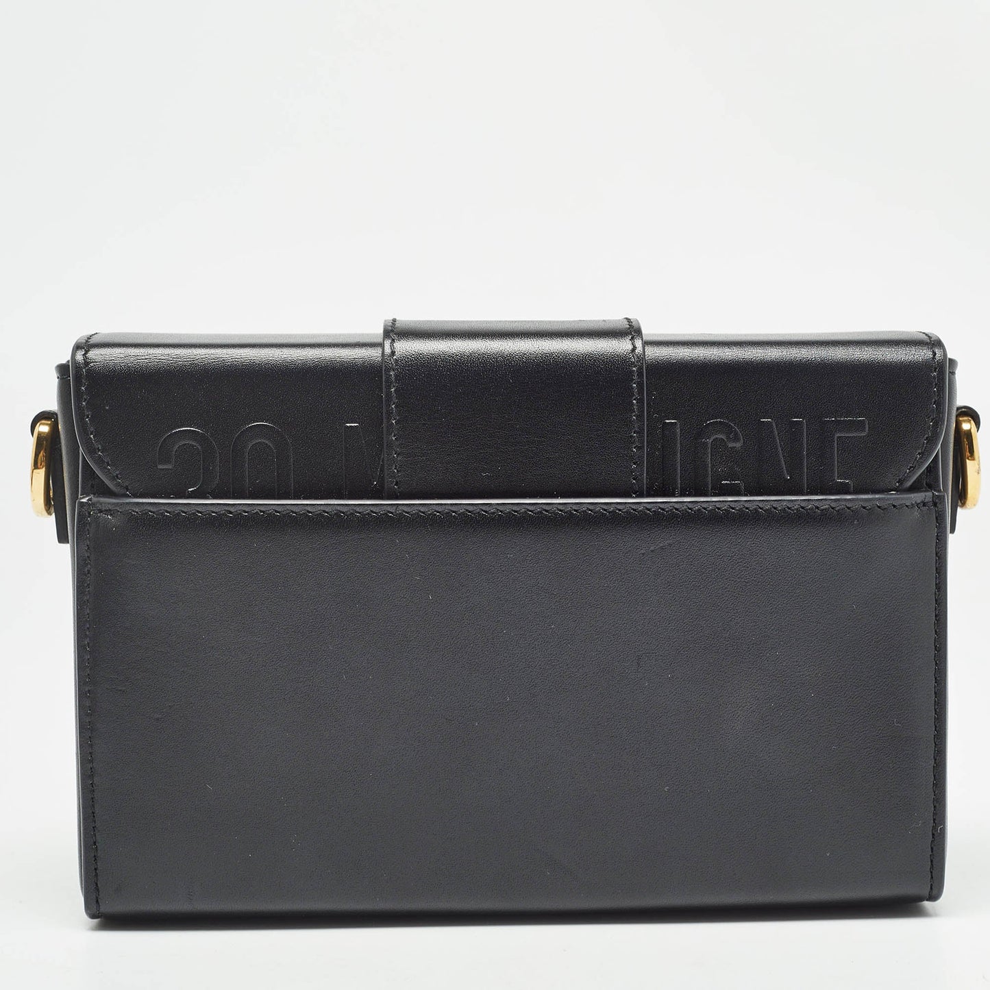 DIOR Black Leather 30 Montaigne Box Bag