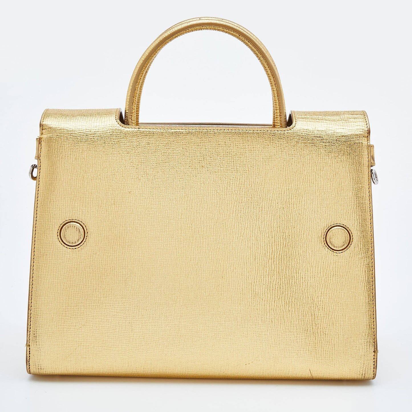 DIOR Metallic Gold Leather Medium ever Bag