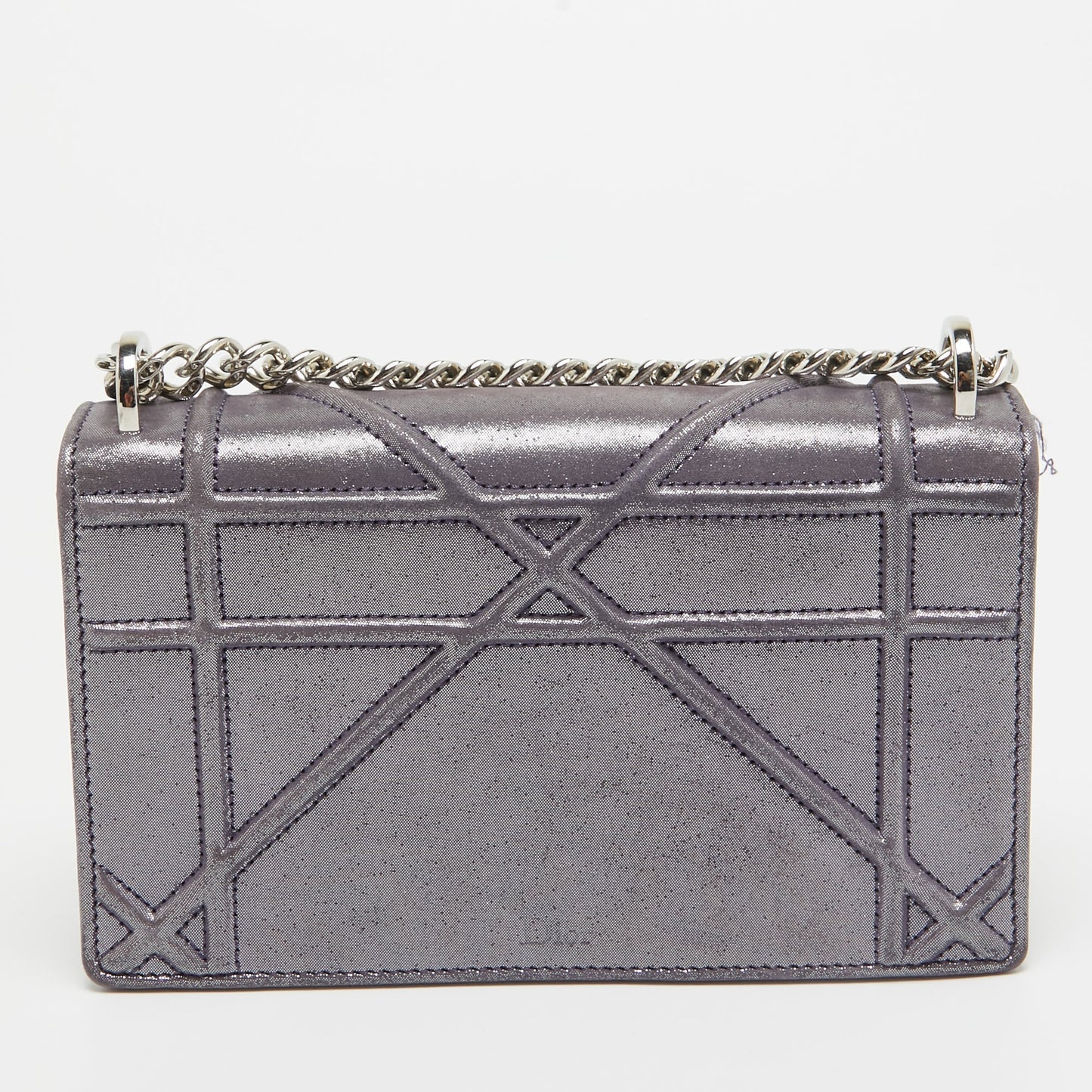 DIOR Purple Iridescent Leather ama Wallet on Chain