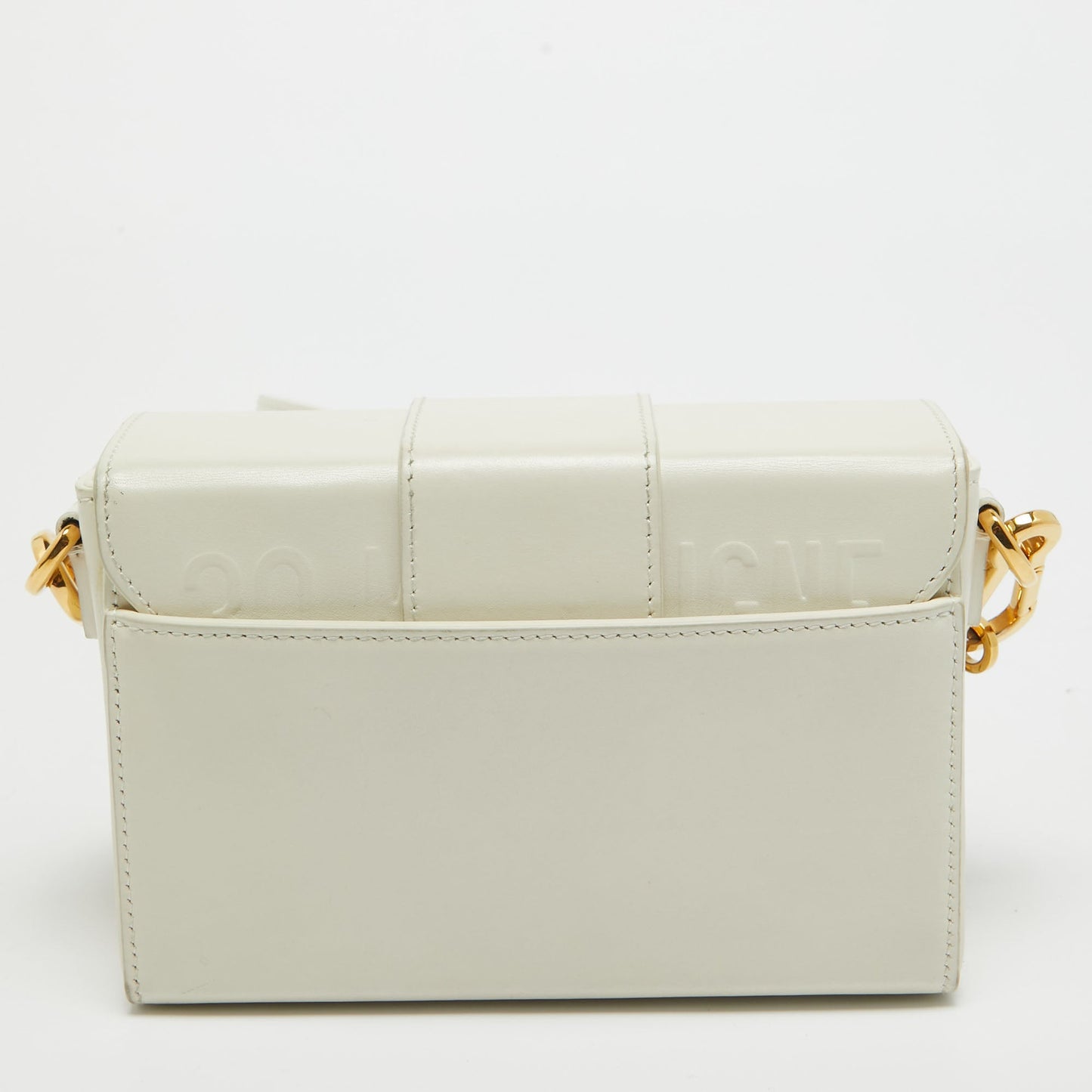 DIOR Off White Leather 30 Montaigne Box Bag