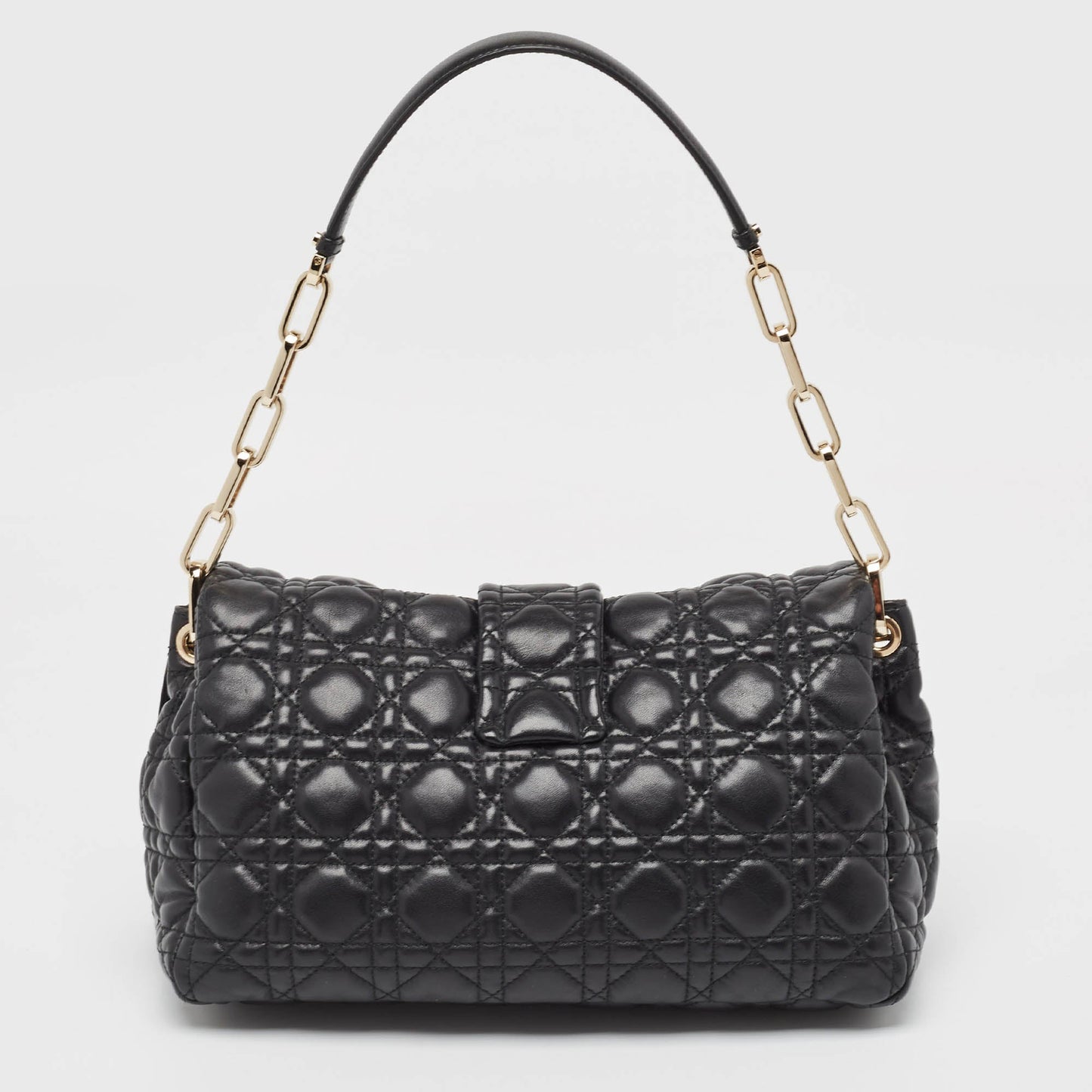 DIOR Black Cannage Leather Miss Shoulder Bag