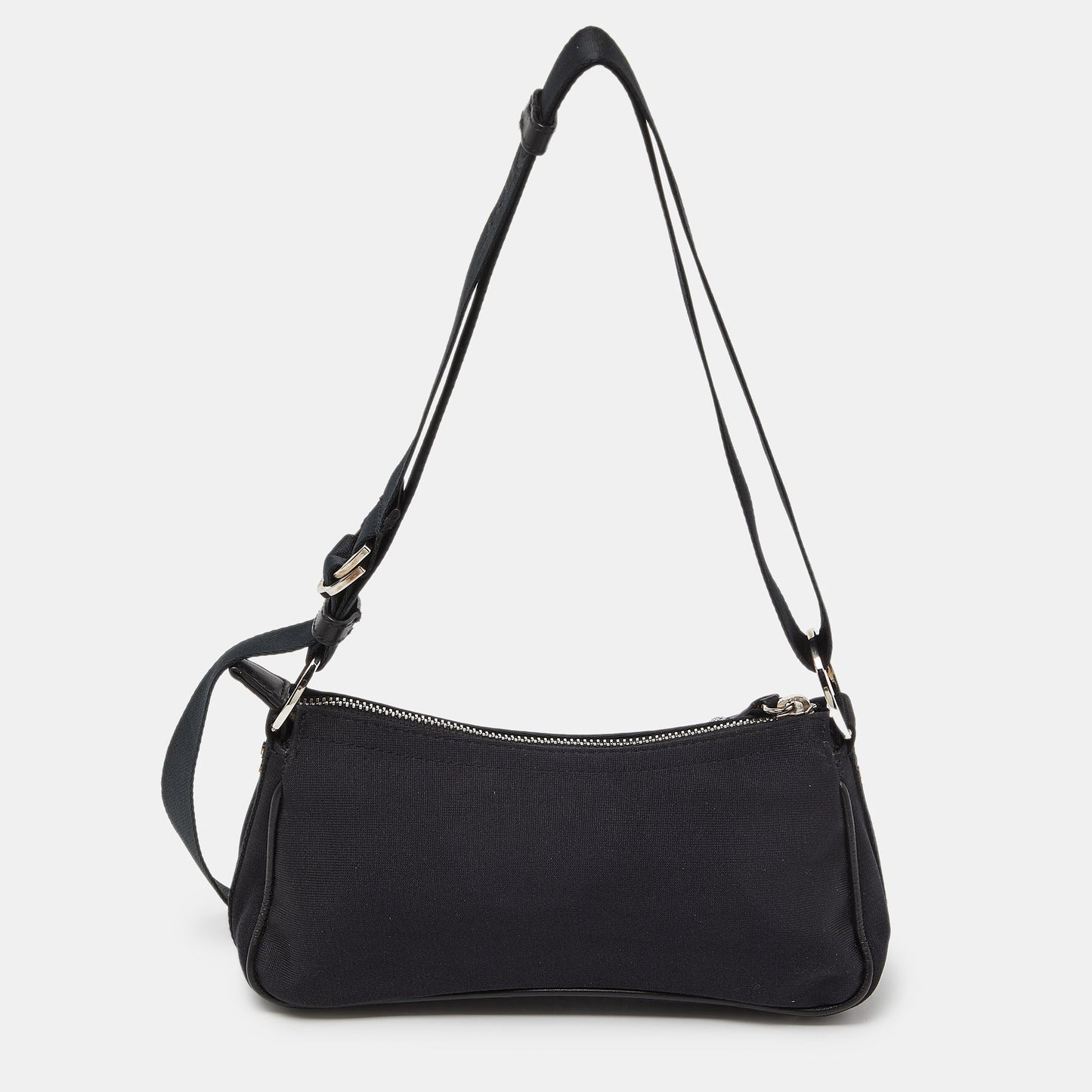 DIOR Black Canvas and Leather Hardcore Shoulder Bag