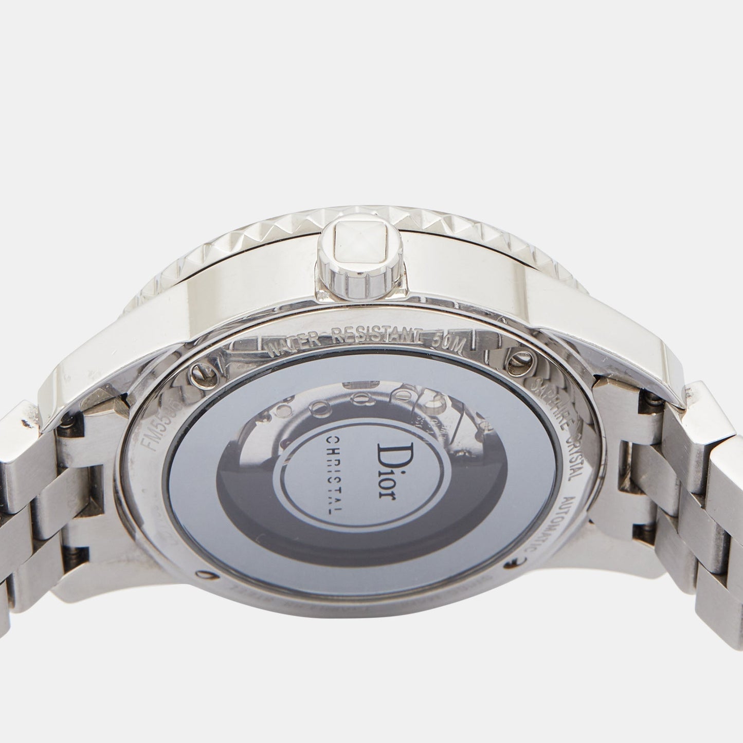 DIOR Mother Of Pearl Diamonds Stainless Steel Christal CD113512M001 Women's Wristwatch 33 mm
