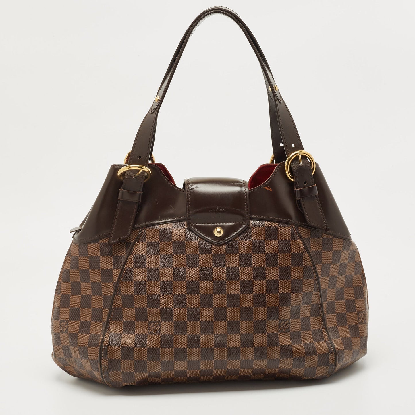 LOUIS VUITTON Damier Ebene Canvas Sistina GM Bag