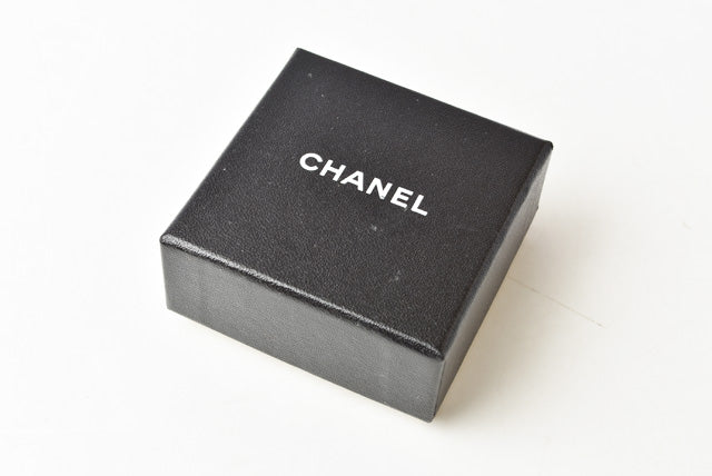 Chanel Vintage Earrings Coco Mark Circle Gold/Black/Silver