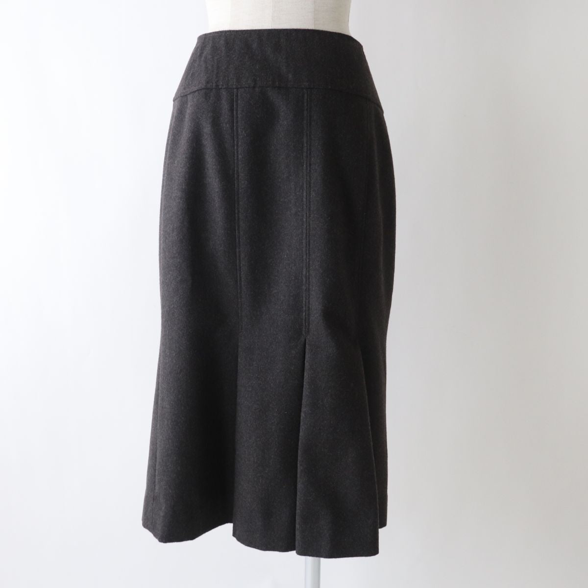 Chanel COCO Mark Button Cashmere Blend Skirt