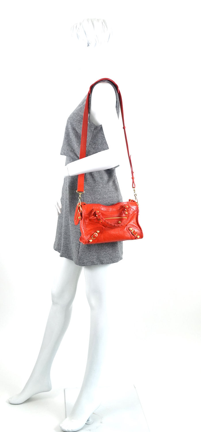 Classic Agneau Leather Mini City Bag